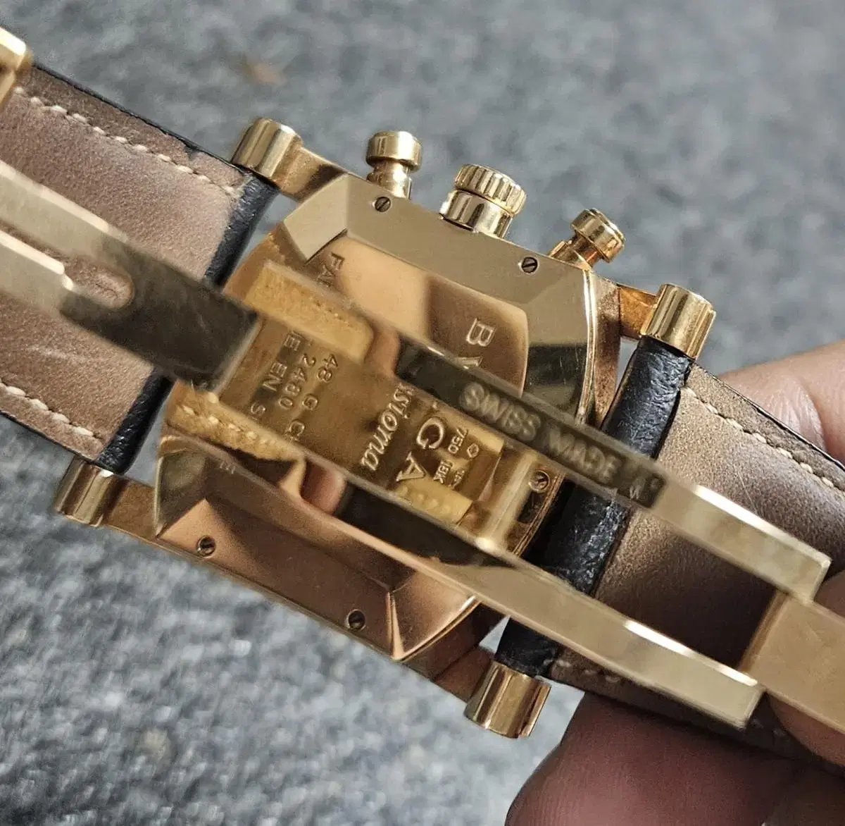 불가리 아시오마 크로노 48mm 로즈골드 한정판 99/16